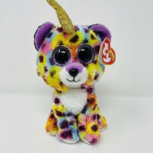Ty Beanie Boos Giselle 6” Plush Ty Silk Rainbow